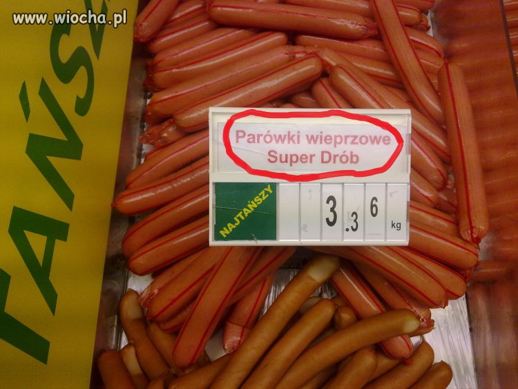 Parówki wieprzowe z Auchan...
