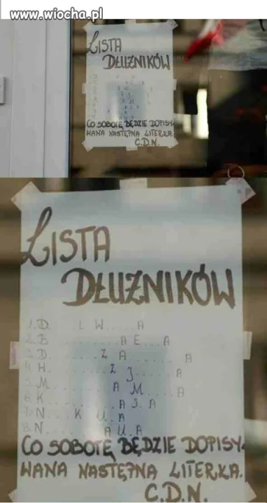 - "co sobotę będzie dopisywana następna literka"