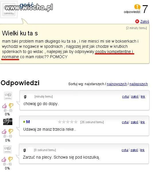 Jakie pytanie, takie odpowiedzi.