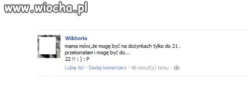 Możesz zostać dłużej na 'imprezie'?