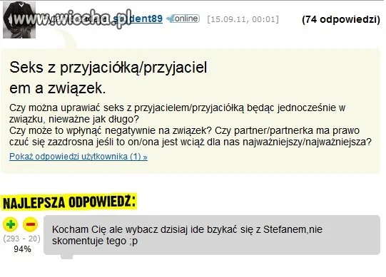 Sex a Miłość dobre pytanie.