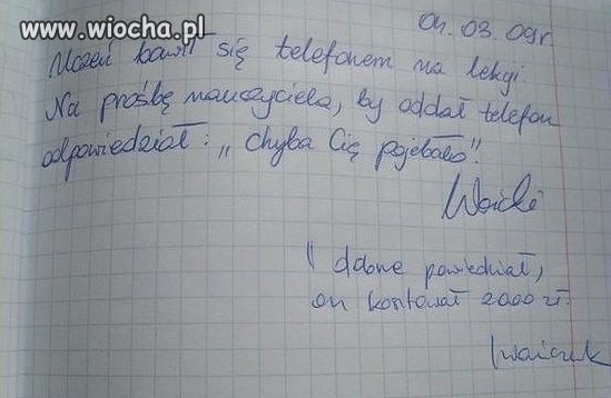 Tata płaci 
