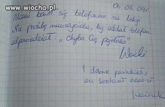 Tata płaci 
