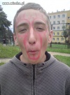 Takie tam z penisem na czole