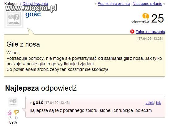 Gile z nosa...