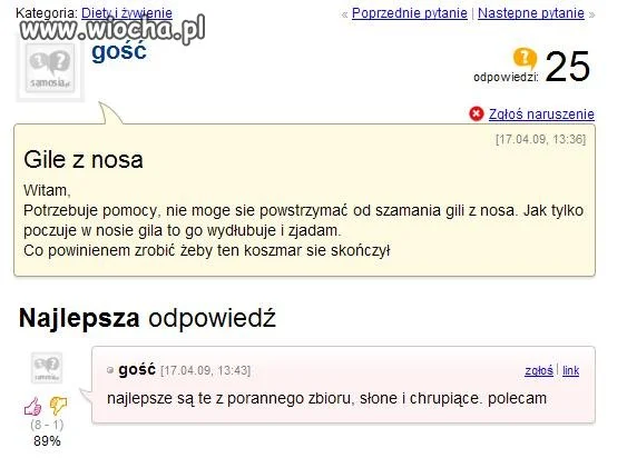 Gile z nosa...