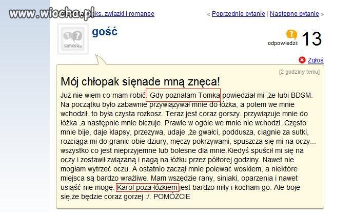 Mój chłopak się nade mną znęca