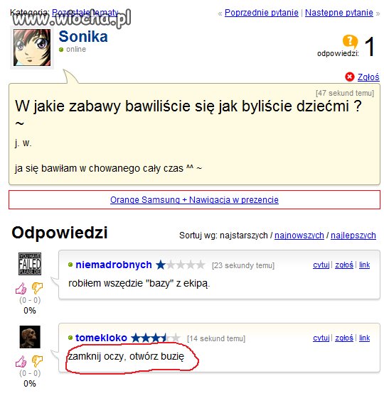 Zabawy w dzieciństwie