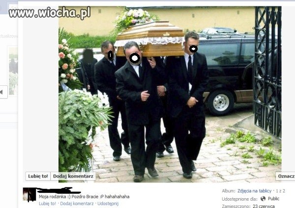 Mój brat pracuje w zakładzie pogrzebowym