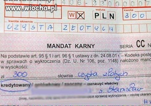 Mandat karny
