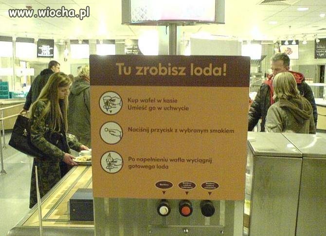 Tu zrobisz loda 