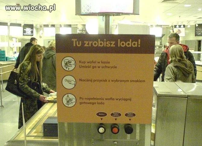 Tu zrobisz loda 