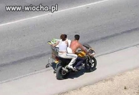 Można motocyklem po zakupy jechać?
