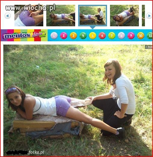 Zabawy z koleżanką...
