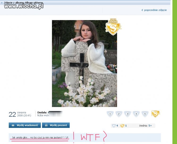 Bo nie ma to jak fotka na cmentarzu
