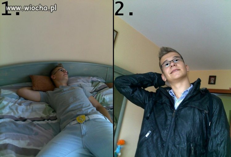 1. Śpię w okularach i w ciuchach
