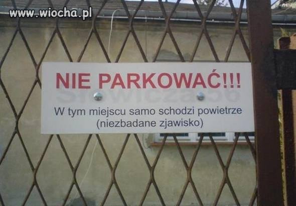 Nie parkować