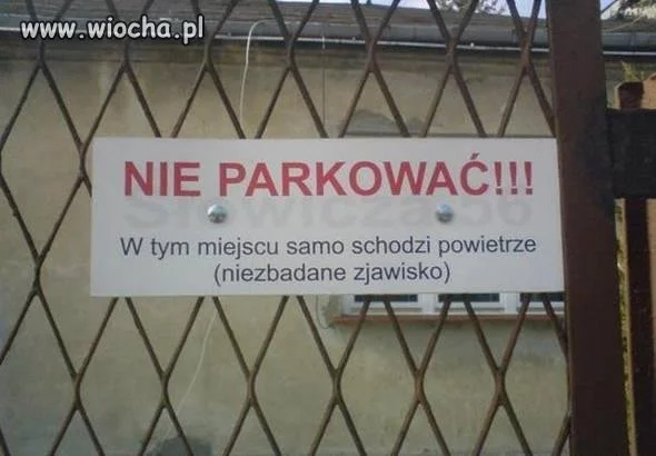 Nie parkować