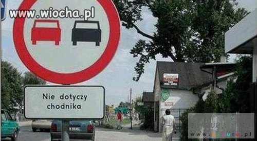 Uwaga piesi hmmm nie dotyczy chodnika :)