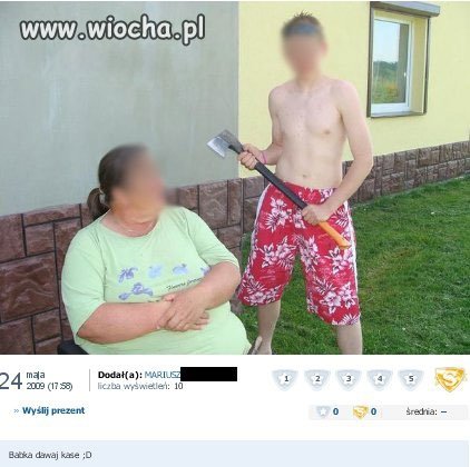 Nie ma to jak "szczerość" wnuczka...
