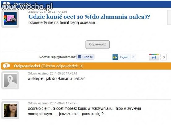 Na głupie pytanie...
