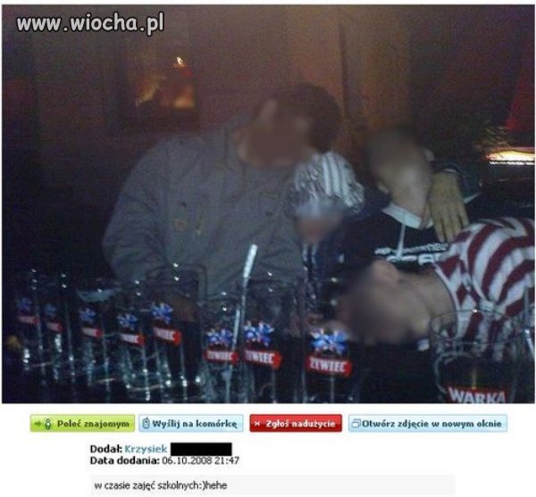 Bo trzeba się pochwalić że było się na piwku