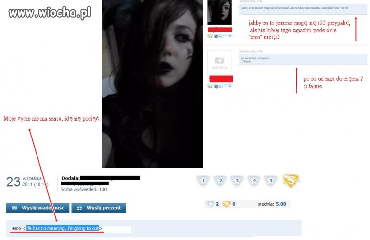 12 letnie emo!