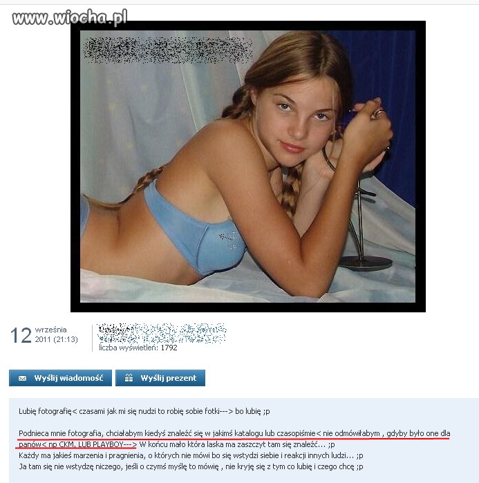 Dziewczyna 13 lat