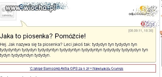 A Wy znacie tą piosenke?