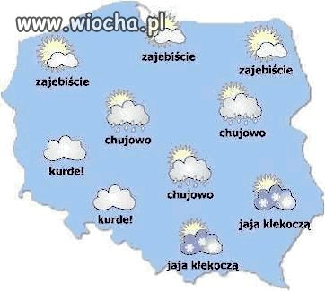 Prognoza pogody na najbliższy tydzień