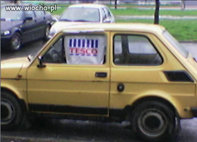 Boczna szyba z Tesco