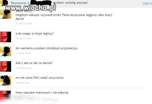 Ja mam na sprzedaż stare gacie i trampki 