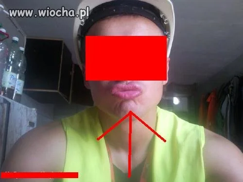 Męska wersja "dzióbka."