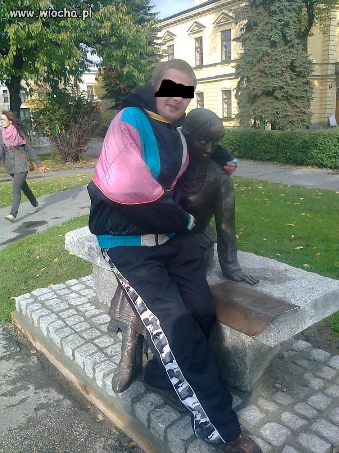 Ja i moja nowa laska.