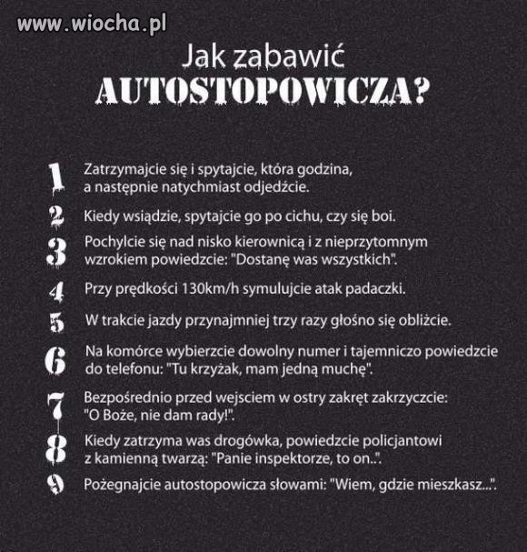 Jak można się znęcać  nad autostopowiczem