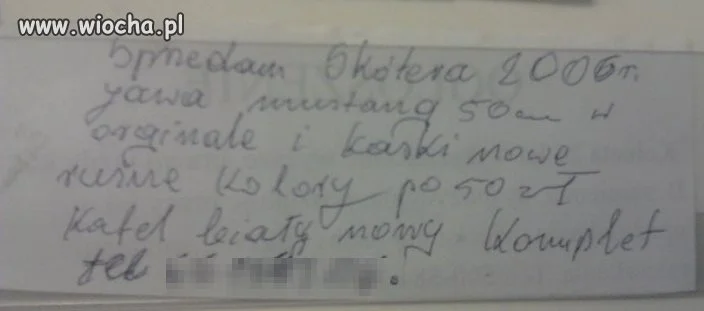 ''Sprzedam Skótera''