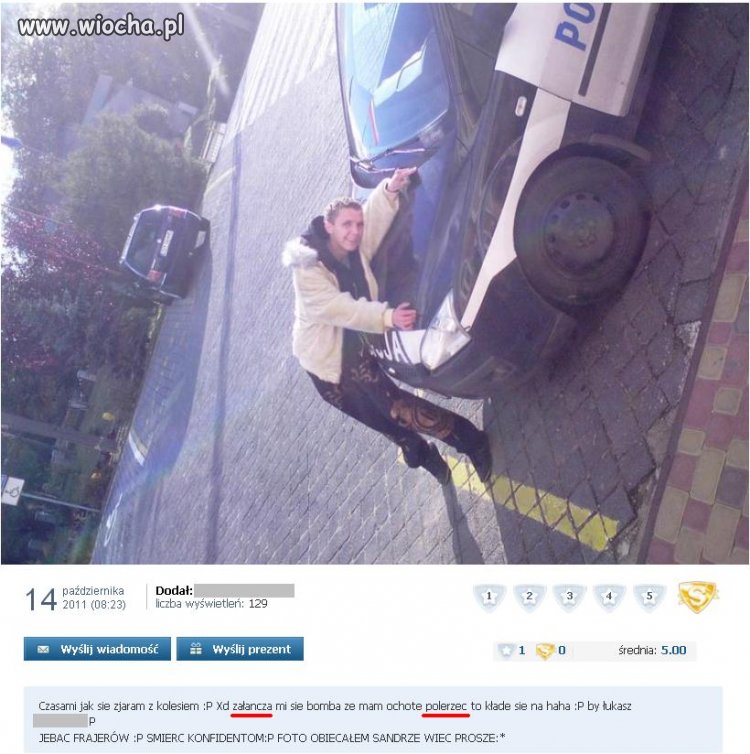 Nie dość, że idiota to w dodatku analfabeta