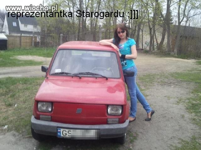 Reprezentuje Starogard Gdański drogim samochodem