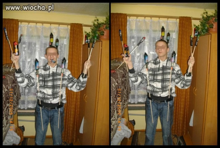 Dać dziecku petardy. 