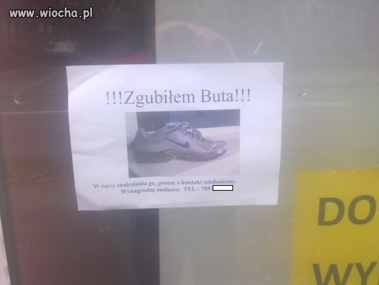 Zgubił buta...