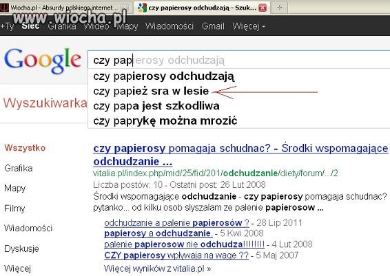 Co Ci ludzie wpisują...