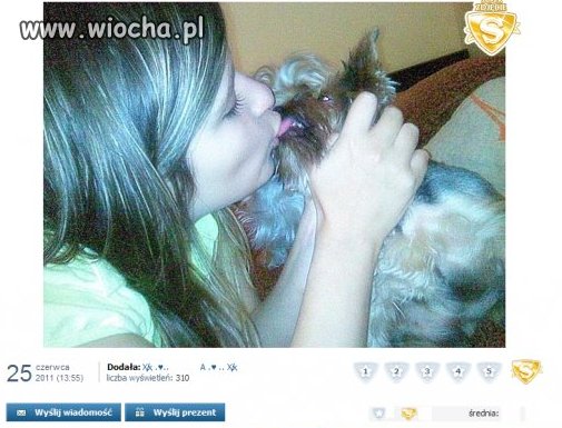 Oooo tak ona lubi zwierzaki!