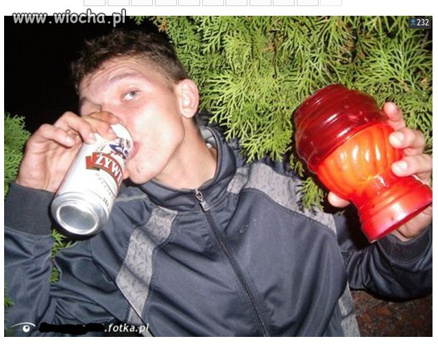 Żywiec+znicz=głupota