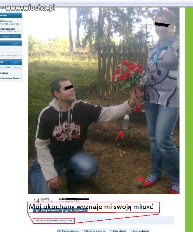 "Mój ukochany wyznaje mi swoją miłość"