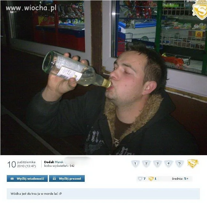 Zaimponował komuś?
