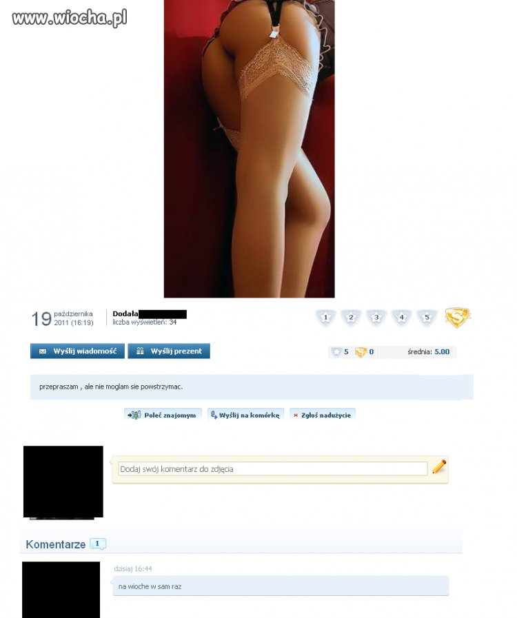 Może tył ładny, ale szacunku do siebie nie ma. 
