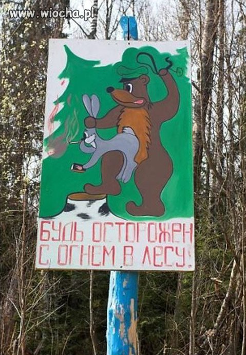 Znak leśny...