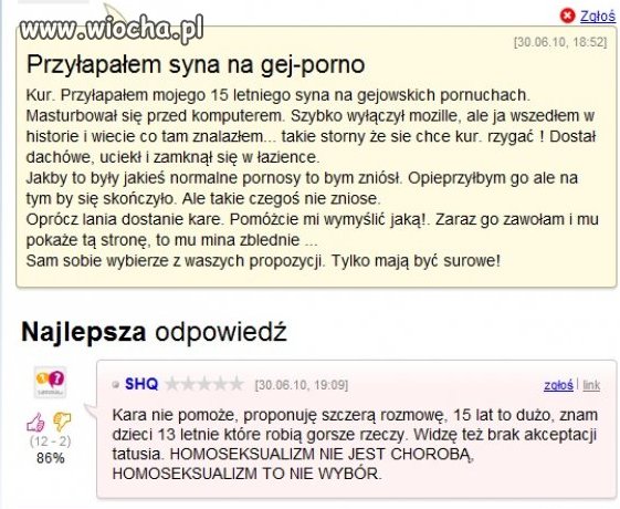 Przyłapałem syna na gej-porno.