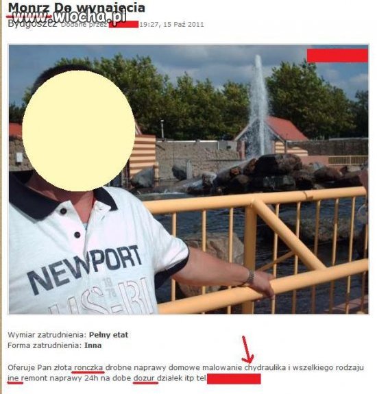 "Monrz do wynajęcia"