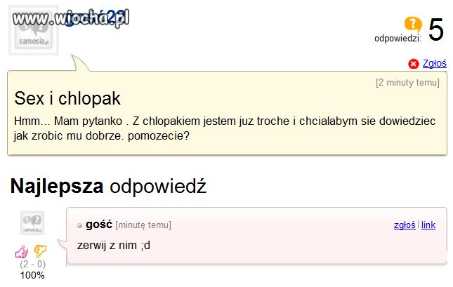Ta odpowiedź mnie rozwaliła